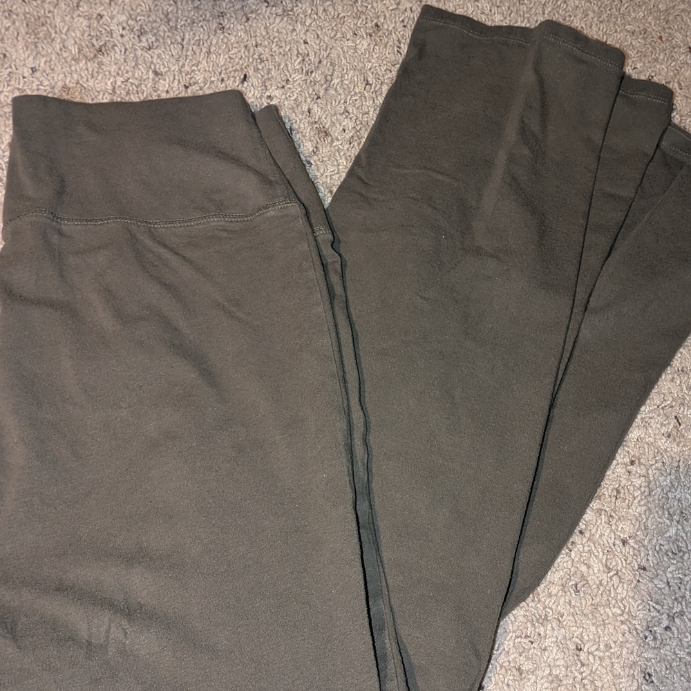 Wild Fable Olive Boot Cut FLARE HIGH RISE YOGA Pants LARGE L